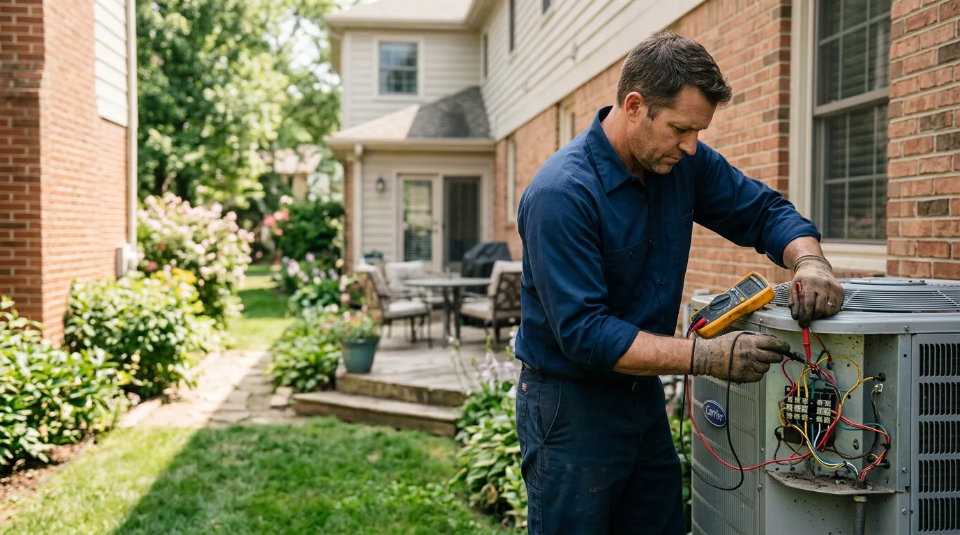 HVAC technician working near Farmingville, NY